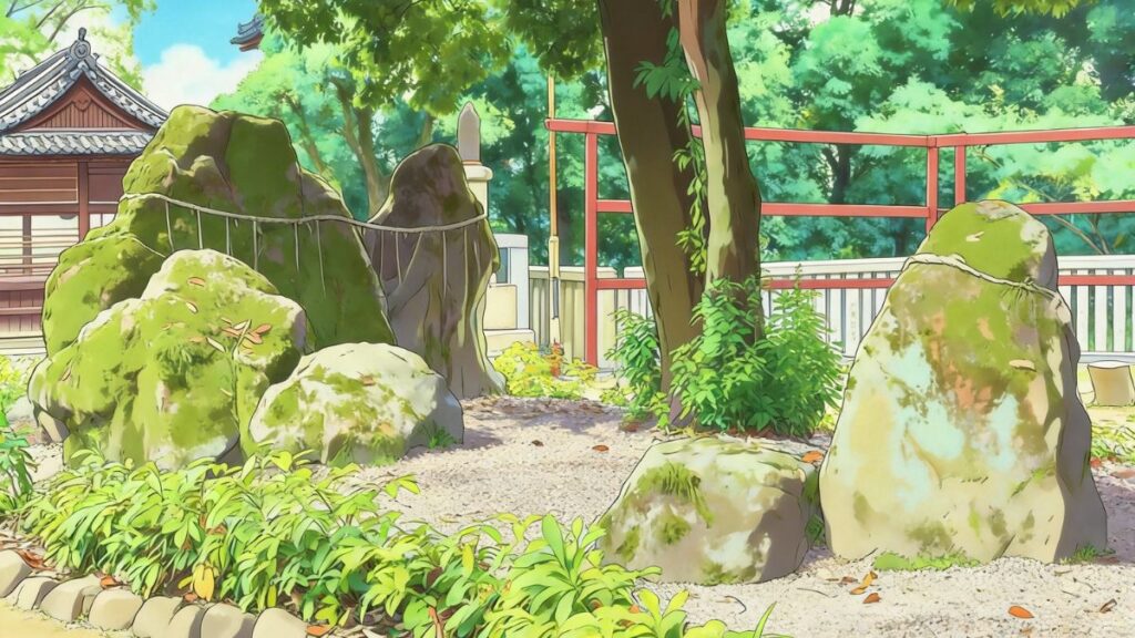 日本庭園のルーツと呼ばれる「鶴石と亀石」