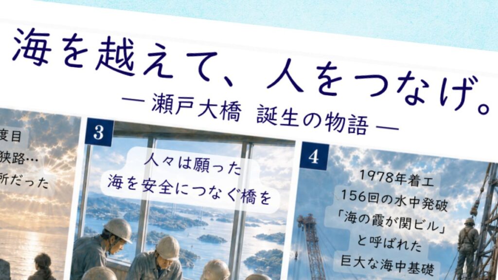 時代を超えて、人をつなぐ。～瀬戸大橋 建設の物語～